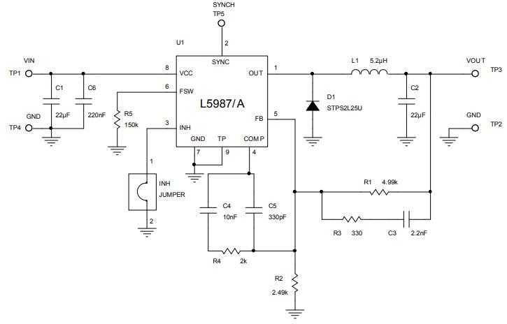 Schematic - STMicroelectronics STEVAL-ISA201V1 Evaluation Board